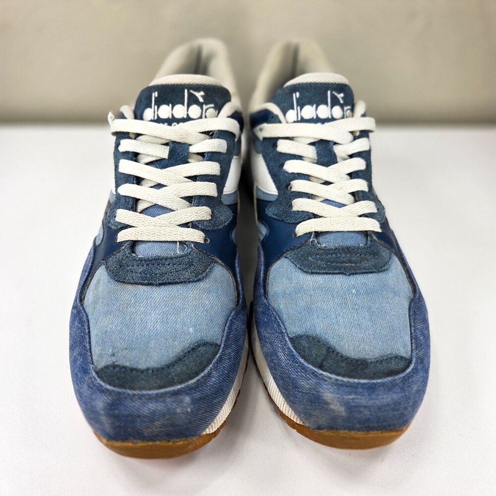 Diadora N9002 Blue Denim Suede Sneakers Men’s 10.5 C0304 - Picture 2 of 7